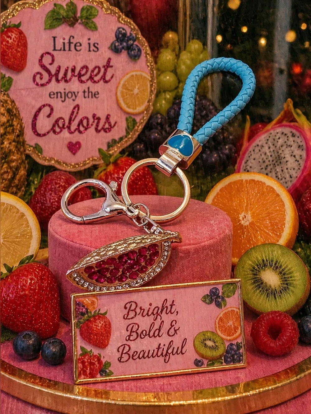 Cherry Keychain/Bag Charm/Wristlet
